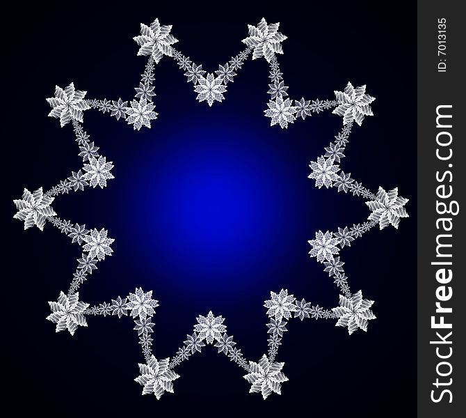 Abstract snowflake for any design projects