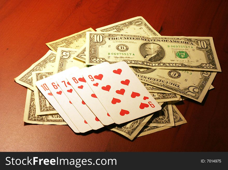 Playing combination in hand player in poker