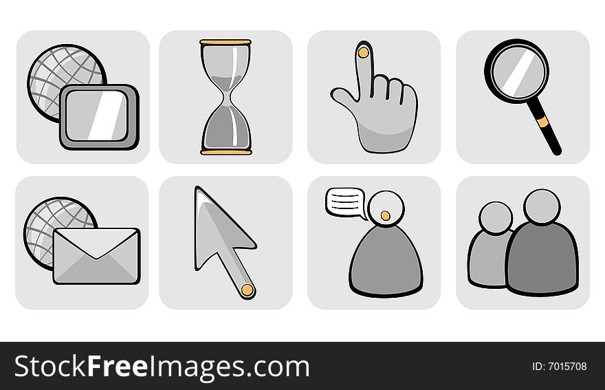 Website and Internet icons