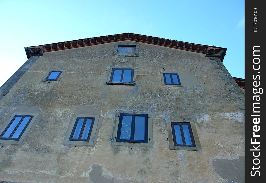 A view of a church on mount senario tuscany