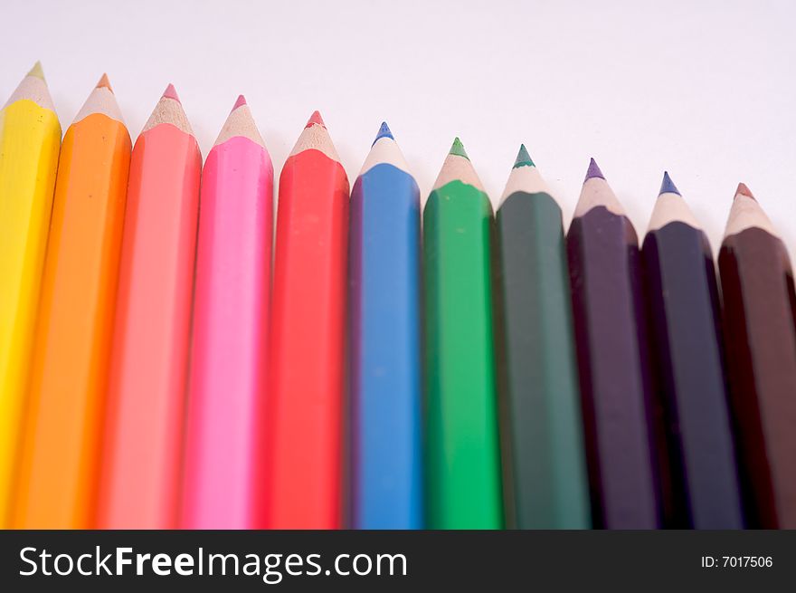 A selection of coloured pencils