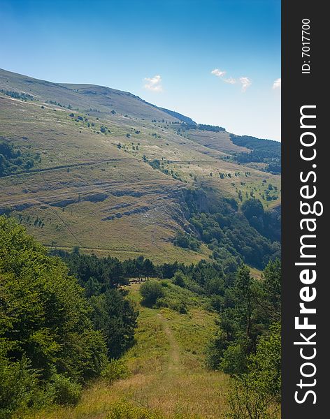 Summer mountain landscape in Crimea, Ukraine. Summer mountain landscape in Crimea, Ukraine