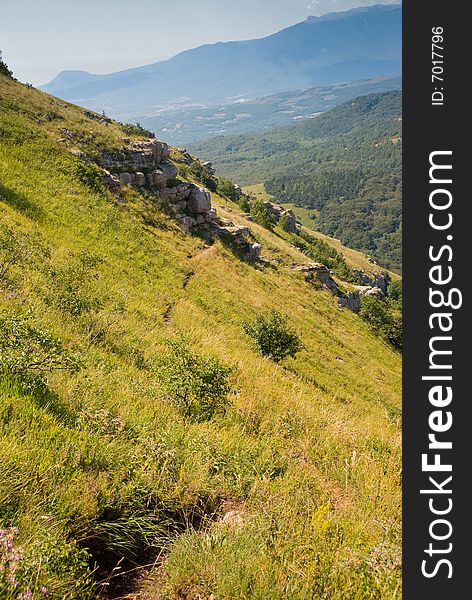 Summer mountain landscape in Crimea, Ukraine. Summer mountain landscape in Crimea, Ukraine