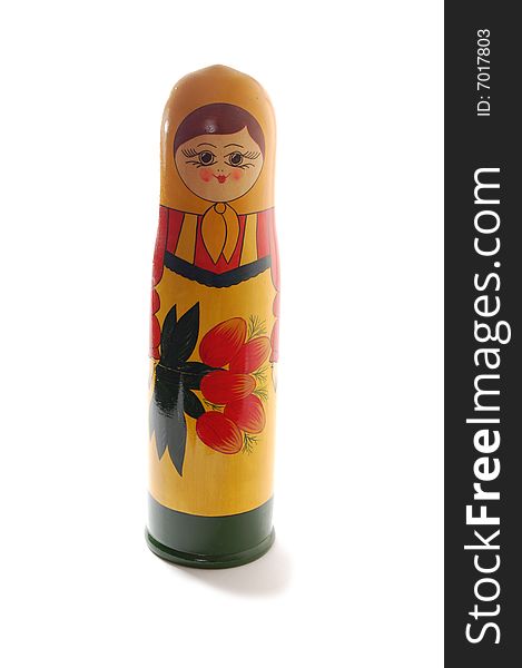 Matreshka isolated on a white