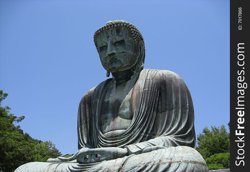 Great Bronze Buddha at Kamakura, Japan. Great Bronze Buddha at Kamakura, Japan