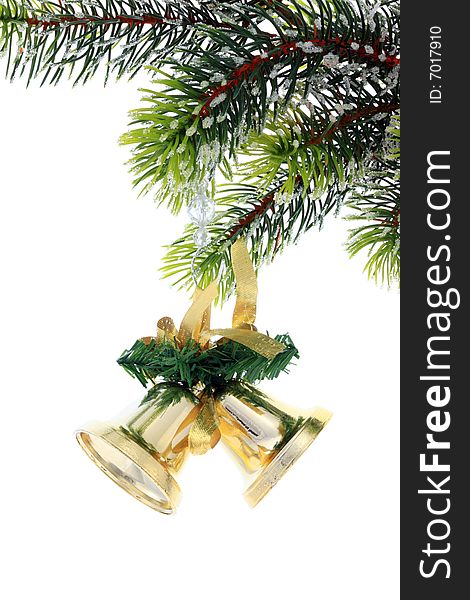 Christmas decoration on a white background. Christmas decoration on a white background.