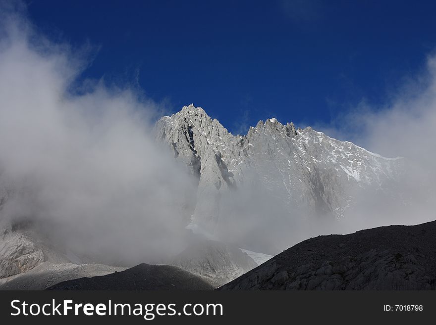 Yulong snow mountain shot in Yunnan, China. Yulong snow mountain shot in Yunnan, China