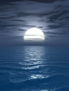 Sea Sunset Royalty Free Stock Photo Sea Sunset Royalty Free Stock Photo