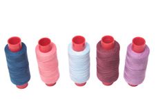 Colored Threads. Royalty Free Stock Photos