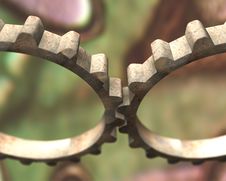 Two Old Gears Stock Photo Two Old Gears Stock Photo