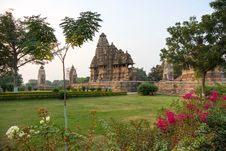 Temple In Khajuraho. Royalty Free Stock Photos Temple In Khajuraho. Royalty Free Stock Photos