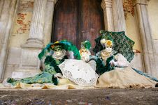 Venice Masks, Carnival. Royalty Free Stock Image