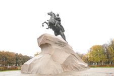 Monument To Peter 1 On The Senatorial Area Royalty Free Stock Image Monument To Peter 1 On The Senatorial Area Royalty Free Stock Image