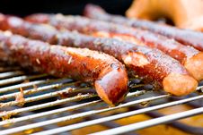 Grilled Sausages Royalty Free Stock Photography