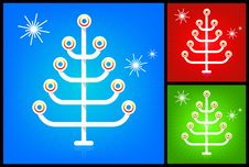 Modern Stylized Christmas Tree Royalty Free Stock Images Modern Stylized Christmas Tree Royalty Free Stock Images