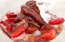 Strawberry Chocolate Ice Cream Royalty Free Stock Photo Strawberry Chocolate Ice Cream Royalty Free Stock Photo