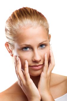 Woman Without Make Up Royalty Free Stock Photography Woman Without Make Up Royalty Free Stock Photography