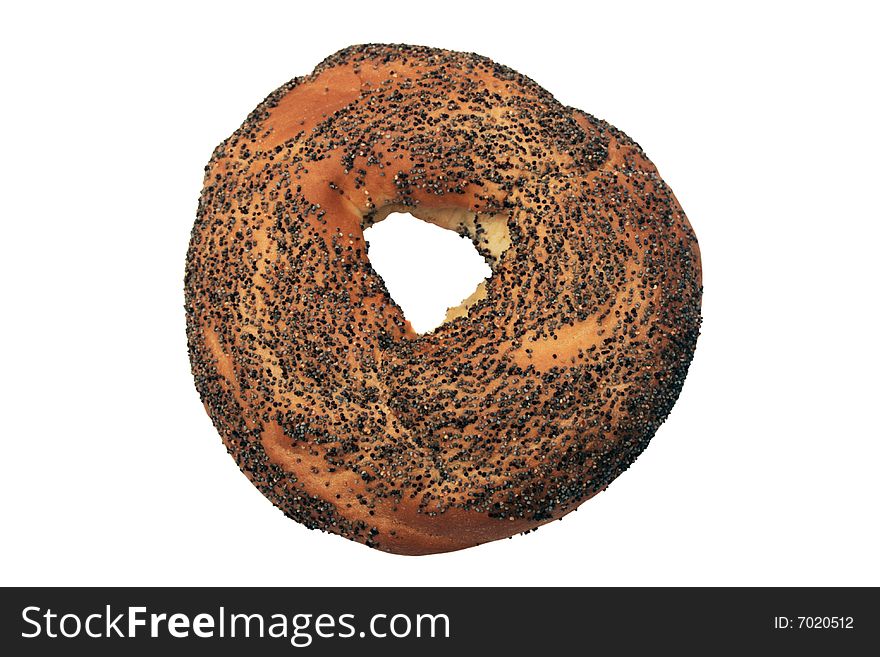 Bagel With Poppy Seeds.