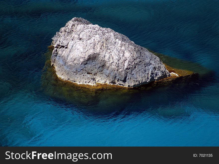 Big rock in a sea of Majorca in Spain. Big rock in a sea of Majorca in Spain