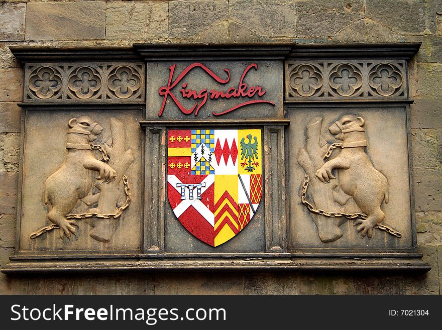 Coat of Arms seen at Warwick Castle