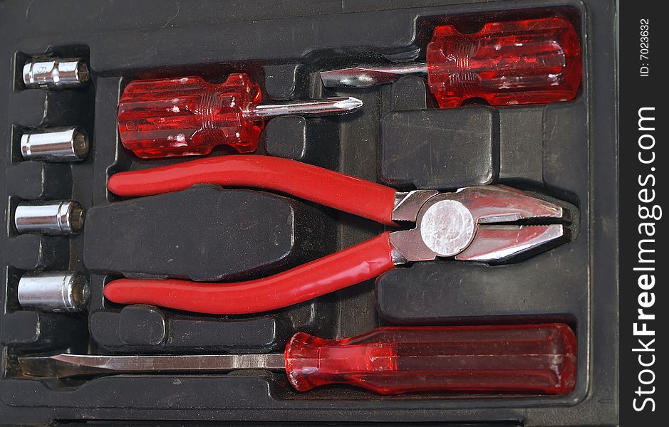 Toolbox With Different Tools