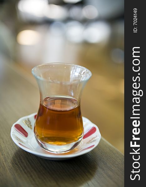 Tea served in traditional Turkish way. Tea served in traditional Turkish way.