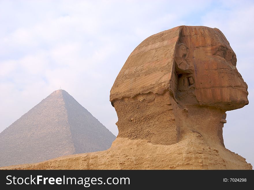 The Great Sphinx of Giza, in Cairo - Egypt
