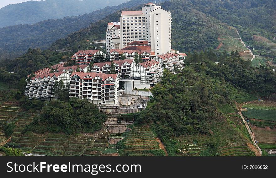 A hill resort hotel at Cameron Highlands, Malaysia. A hill resort hotel at Cameron Highlands, Malaysia