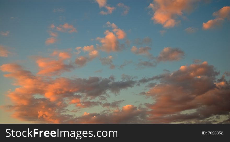 Abstract Sunset Cloudscape