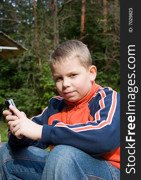 Teenager With A Mobile Phone