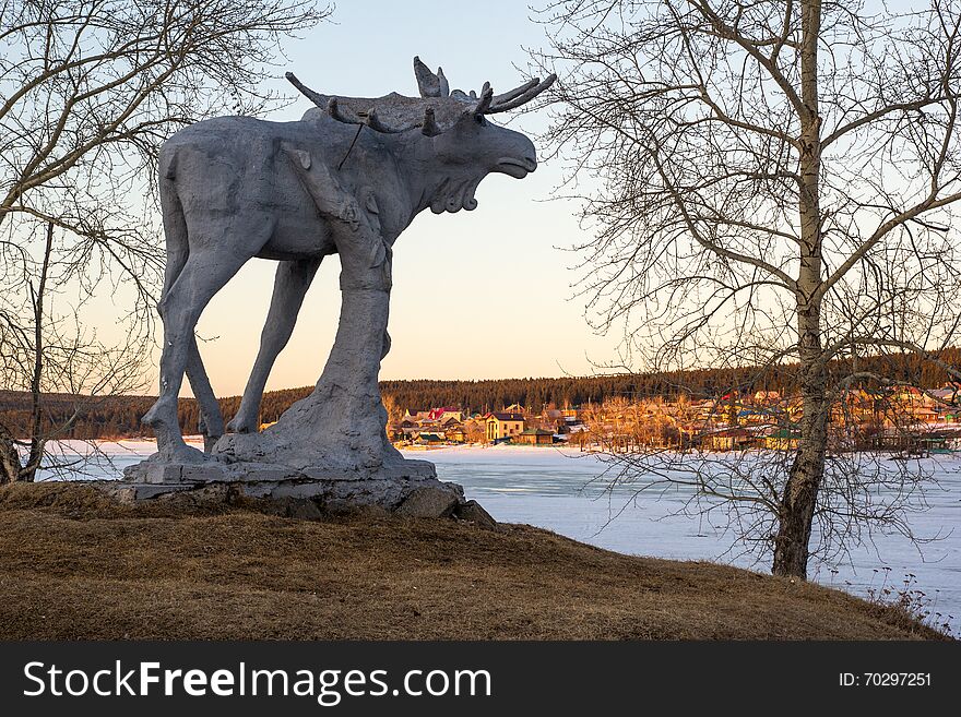 The symbol of the same village in Russia. The symbol of the same village in Russia