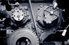 Old Diesel Engine Close-up Royalty Free Stock Images Old Diesel Engine Close-up Royalty Free Stock Images