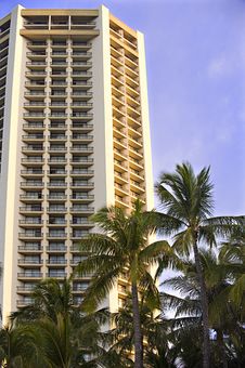 Waikiki Highrise Stock Photo