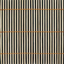Close-up Of Small Bamboo Stick Straw Mat Stock Photos