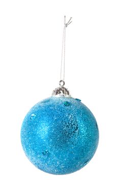 One Blue Christmas Ball Stock Image One Blue Christmas Ball Stock Image