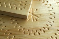 Woodcarving Handwork Stock Image