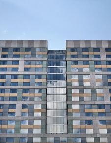 Clouds Reflected Building Windows Stock Images Clouds Reflected Building Windows Stock Images