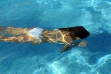 Woman Underwater Stock Photography Woman Underwater Stock Photography