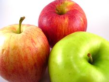 Three Apples Stock Photography Three Apples Stock Photography