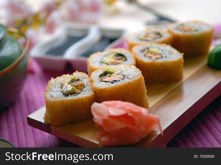 Restaurant, sushi in Japanese cuisine