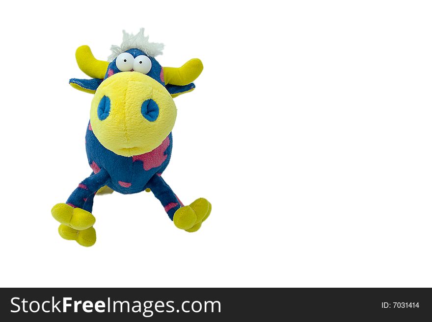 Soft toys bull, a symbol of 2009. Soft toys bull, a symbol of 2009