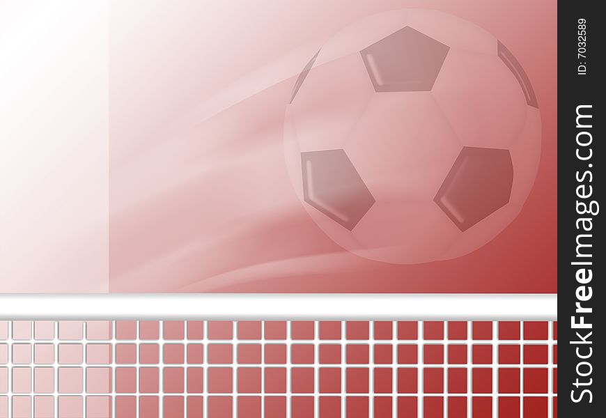 Flying soccer football background design. Flying soccer football background design