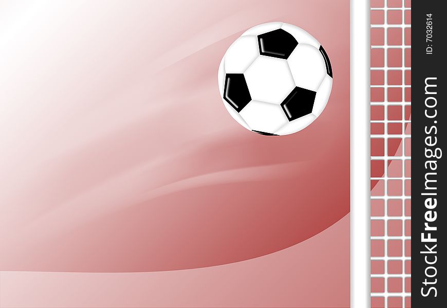 Flying soccer football background design. Flying soccer football background design