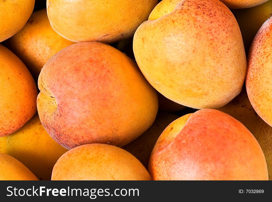 Colorful close-up apricot background