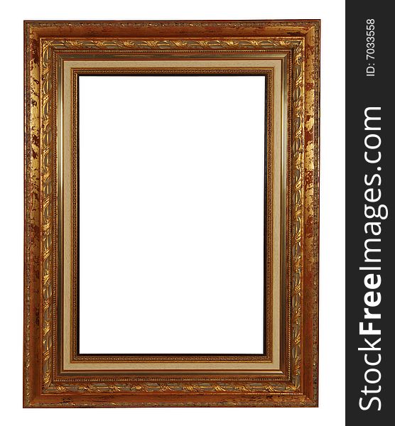 Antique frame with clipping path