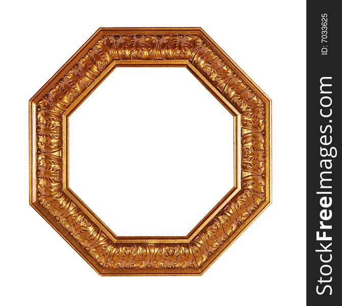 Antique frame with clipping path