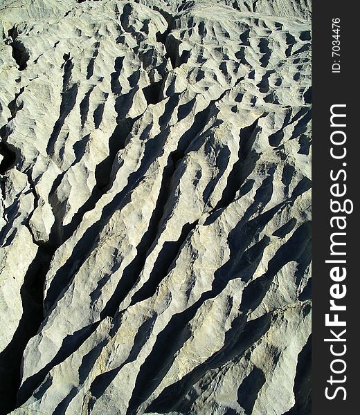 Erosion on the rocks in the french Alps