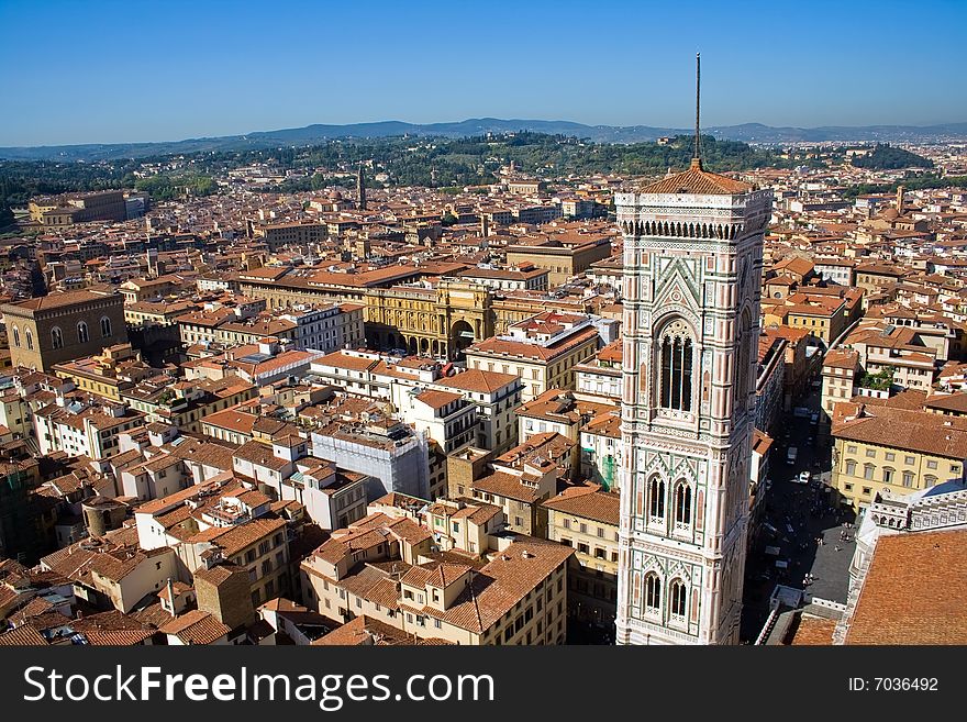 View from the dome of Florence Cathedral, Italy. View from the dome of Florence Cathedral, Italy