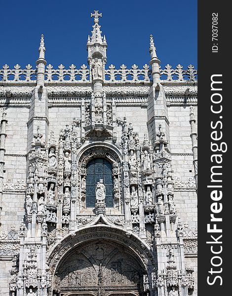 The Hieronymites Monastery is located in the Belem district of Lisbon. The monastery is one of the most prominent monuments in Lisbon and successful achievements of the Manueline style. The Hieronymites Monastery is located in the Belem district of Lisbon. The monastery is one of the most prominent monuments in Lisbon and successful achievements of the Manueline style.