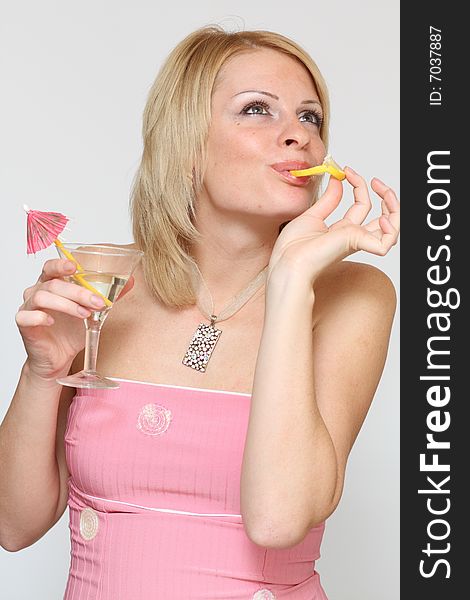 Woman And Cocktail